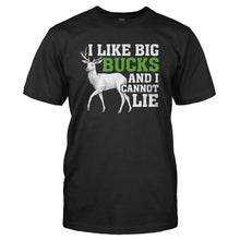 Load image into Gallery viewer, I Like Big Bucks - T Shirt - I_LIKE_BIG_BUCKS_-_Men_-_black