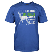 Load image into Gallery viewer, I Like Big Bucks - T Shirt - I_LIKE_BIG_BUCKS_-_Men_-_royalblue