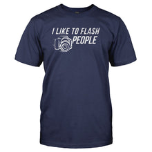 Load image into Gallery viewer, I Like To Flash People - T Shirt - I_LIKE_TO_FLASH_PEOPLE_-_Men_-_navyblue