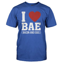 Load image into Gallery viewer, I Love Bacon And Eggs - T Shirt - I_LOVE_BACON_AND_EGGS_-_Men_-_royalblue