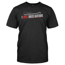 Load image into Gallery viewer, I Love Bass Guitar - T Shirt - I_LOVE_BASS_GUITAR_-_Men_-_Black