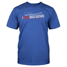 Load image into Gallery viewer, I Love Bass Guitar - T Shirt - I_LOVE_BASS_GUITAR_-_Men_-_Royalblue
