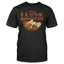Load image into Gallery viewer, I Love Burritos - T Shirt - I_LOVE_BURRITOS_-_Men_-_black