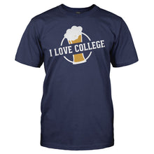 Load image into Gallery viewer, I Love College - T Shirt - I_LOVE_COLLEGE_-_men_-_navy