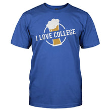 Load image into Gallery viewer, I Love College - T Shirt - I_LOVE_COLLEGE_-_men_-_royal