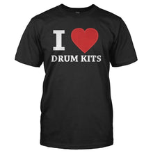 Load image into Gallery viewer, I Love Drum Kits - T Shirt - I_LOVE_DRUM_KITS_-_Men_-_black
