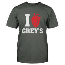 Load image into Gallery viewer, I Love Grey's - T Shirt - I_LOVE_GREY_S-_Men_-_Charcoal