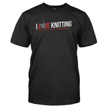 Load image into Gallery viewer, I Love Knitting - T Shirt - I_LOVE_KNITTING_-_Men_-_black