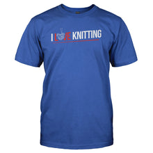 Load image into Gallery viewer, I Love Knitting - T Shirt - I_LOVE_KNITTING_-_Men_-_royalblue