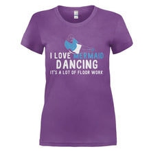 Load image into Gallery viewer, I Love Mermaid Dancing - T Shirt - I_LOVE_MERMAID_DANCING_-_ladies_-_purple