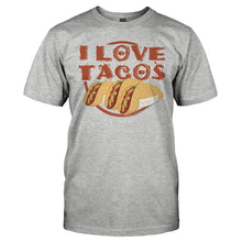 Load image into Gallery viewer, I Love Tacos - T Shirt - I_LOVE_TACOS_-_Men_-_heathergrey