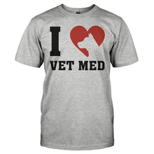 Load image into Gallery viewer, I Love Vet Med - T Shirt - I_LOVE_VET_MED_-_Men_-_heathergrey