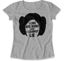 Load image into Gallery viewer, I Like Big Buns And I Cannot Lie - T Shirt - I_Like_Big_Buns_And_I_Cannot_Lie_women_heather