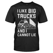 Load image into Gallery viewer, I Like Big Trucks and I Cannot Lie - T Shirt - I_Like_Big_Trucks_and_I_Cannot_Lie_men_black