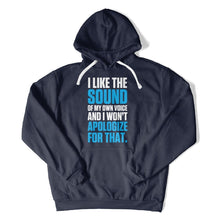 Load image into Gallery viewer, I Like The Sound Of My Own Voice - T Shirt - I_Like_The_Sound_Of_My_Own_Voice_hoodie_navy