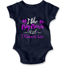 Load image into Gallery viewer, I Like big bows and i cannot lie - Baby Bodysuit - I_Like_big_bows_and_i_cannot_lie_-_Baby_One-Piece_navy