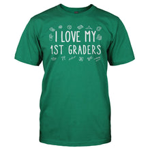 Load image into Gallery viewer, I Love My 1st Graders - T Shirt - I_Love_My_1st_Graders_men_kelly