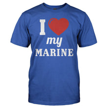 Load image into Gallery viewer, I Love My Marine - T Shirt - I_Love_My_Marine_men_royal