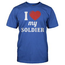 Load image into Gallery viewer, I Love My Soldier - T Shirt - I_Love_My_Soldier_men_royal