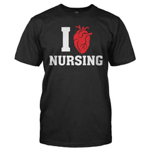 Load image into Gallery viewer, I Love Nursing - T Shirt - I_Love_Nursing_men_black