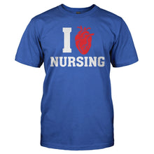 Load image into Gallery viewer, I Love Nursing - T Shirt - I_Love_Nursing_men_royal