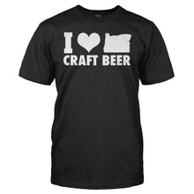 Load image into Gallery viewer, I Love Oregon Craft Beer - T Shirt - I_Love_Oregon_Craft_Beer_black