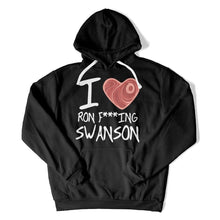 Load image into Gallery viewer, I Love Ron F***ING Swanson - T Shirt - I_Love_Ron_FING_Swanson_hoodie_black
