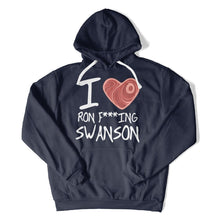 Load image into Gallery viewer, I Love Ron F***ING Swanson - T Shirt - I_Love_Ron_FING_Swanson_hoodie_navy
