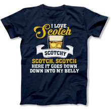 Load image into Gallery viewer, I Love Scotch - T Shirt - I_Love_Scotch_men_navy