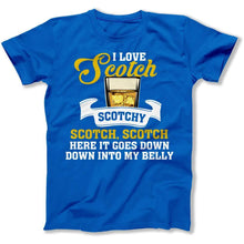 Load image into Gallery viewer, I Love Scotch - T Shirt - I_Love_Scotch_men_royal