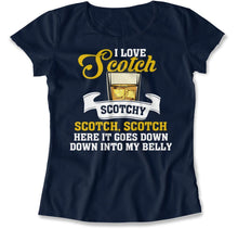 Load image into Gallery viewer, I Love Scotch - T Shirt - I_Love_Scotch_women_navy