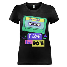 Load image into Gallery viewer, I Love The 90's - T Shirt - I_Love_The_90_s_women_blac