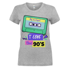 Load image into Gallery viewer, I Love The 90's - T Shirt - I_Love_The_90_s_women_heathergrey