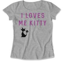Load image into Gallery viewer, I Loves Me Kitty - T Shirt - I_Loves_Me_Kitty_women_heather
