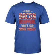 Load image into Gallery viewer, I Make Bacon Disappear - T Shirt - I_MAKE_BACON_DISAPPEAR_-_Men_-_royalblue