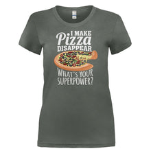Load image into Gallery viewer, I Make Pizza Disappear - T Shirt - I_MAKE_PIZZA_DISAPPEAR-_Ladies_-_Charcoal