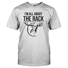 Load image into Gallery viewer, I'm All About The Rack - T Shirt - I_M_ALL_ABOUT_THE_RACK_-_Men_-_white