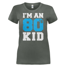 Load image into Gallery viewer, I'm An 80's Kid - T Shirt - I_M_AN_80_S_KID-_Ladies_-_Charcoal