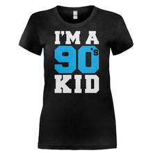 Load image into Gallery viewer, I'm a 90s Kid - T Shirt - I_M_A_90S_KID-_Ladies_-_Black