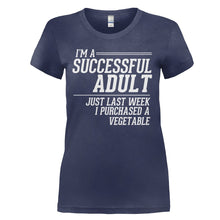 Load image into Gallery viewer, I'm A Successful Adult - T Shirt - I_M_A_SUCCESSFUL_ADULT_-_ladies_-_navyblue