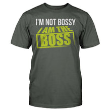 Load image into Gallery viewer, I'm Not Bossy. I Am The Boss - T Shirt - I_M_NOT_BOSSY_I_AM_THE_BOSS_-_Men_-_charcoal