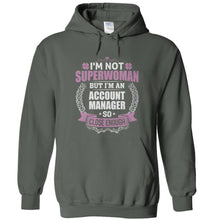 Load image into Gallery viewer, I'm Not Superwoman, But I'm An Account Manager - T Shirt - I_M_NOT_SUPERWOMAN__BUT_I_M_AN_ACCOUNT_MANAGER_-_hoodies_-_charcoal