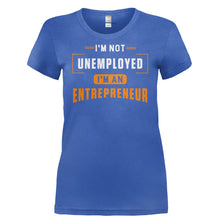 Load image into Gallery viewer, I'm Not Unemployed, I'm An Entrepreneur - T Shirt - I_M_NOT_UNEMPLOYED_I_M_AN_ENTREPRENEUR-_Ladies_-_Royal