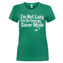 Load image into Gallery viewer, I'm On Energy Saver Mode - T Shirt - I_M_ON_ENERGY_SAVER_MODE_-_Ladies_-_kellygreen
