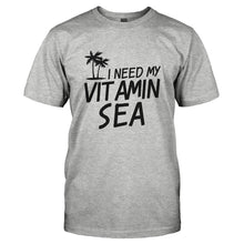 Load image into Gallery viewer, I Need My Vitamin Sea - T Shirt - I_NEED_MY_VITAMIN_SEA-_Men_-_Grey