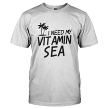 Load image into Gallery viewer, I Need My Vitamin Sea - T Shirt - I_NEED_MY_VITAMIN_SEA-_Men_-_White