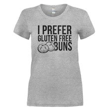 Load image into Gallery viewer, I Prefer Gluten Free Buns - T Shirt - I_PREFER_GLUTEN_FREE_BUNS-_Ladies_-_Grey