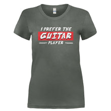 Load image into Gallery viewer, I Prefer the Guitar Player - T Shirt - I_PREFER_THE_GUITAR_PLAYER-_Ladies_-_Charcoal
