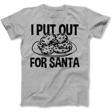 Load image into Gallery viewer, I Put Out For Santa - T Shirt - I_Put_Out_For_Santa_men_heather