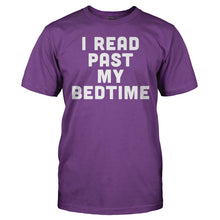 Load image into Gallery viewer, I Read Past My Bedtime - T Shirt - I_Read_Past_My_Bedtime_men_purple